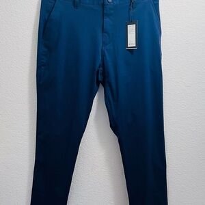 Rhone Commuter Pants Slim Men's Sz 34 Blue